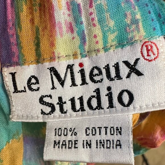 Le Mieux Studio Womens Vintage Bohemian Chevron Cotton Midi Skirt Boho One Size - Picture 4 of 8